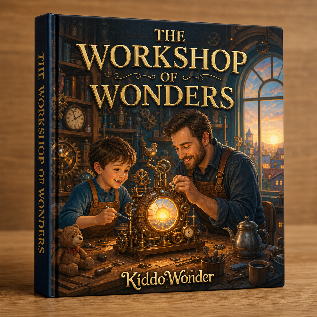The Workshop of Wonders - personalized children's book cover