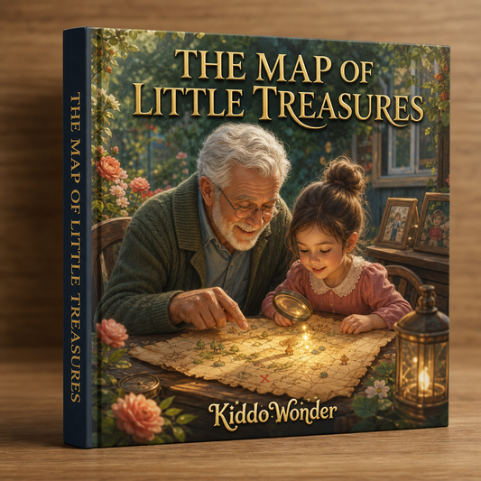 The Map of Little Treasures - personalized children's book cover