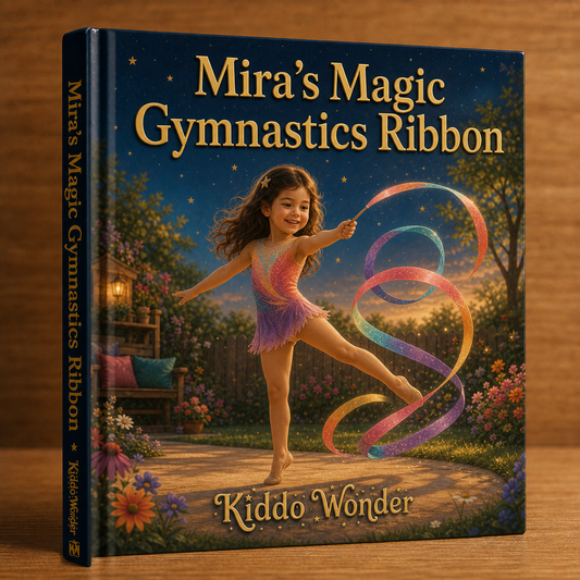 The Magic Gymnastics Ribbon - personalized children's book cover