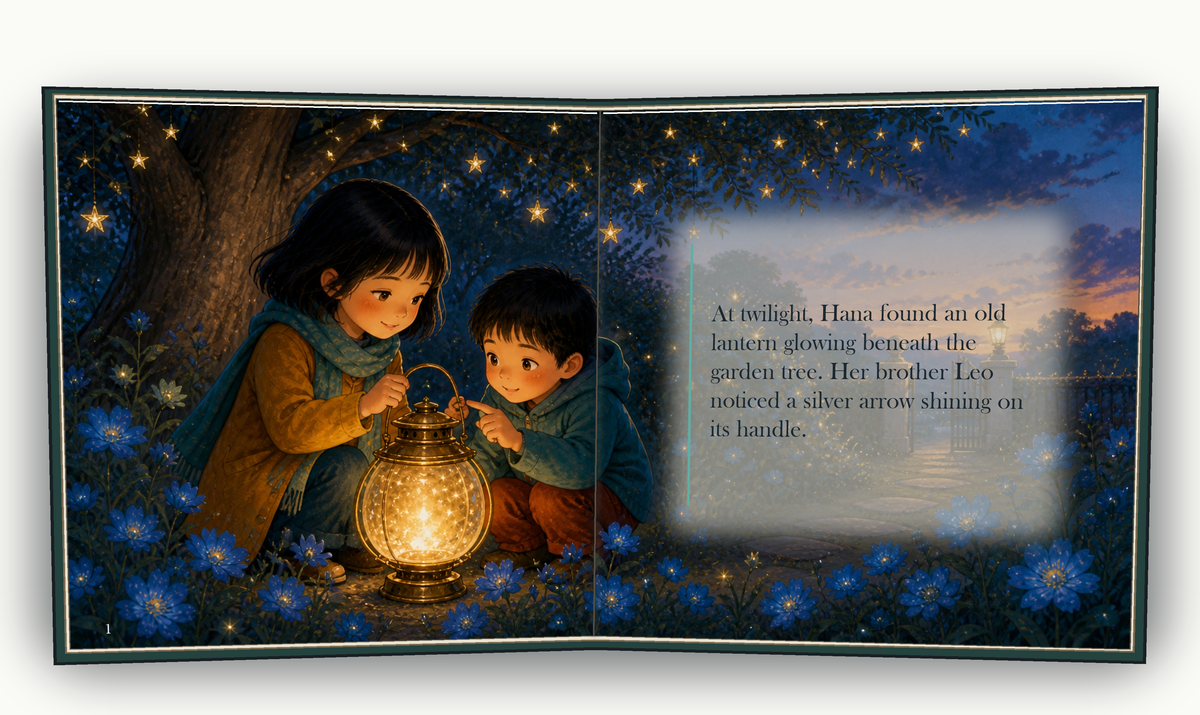 The Lantern Bridge - illustrated story page 2