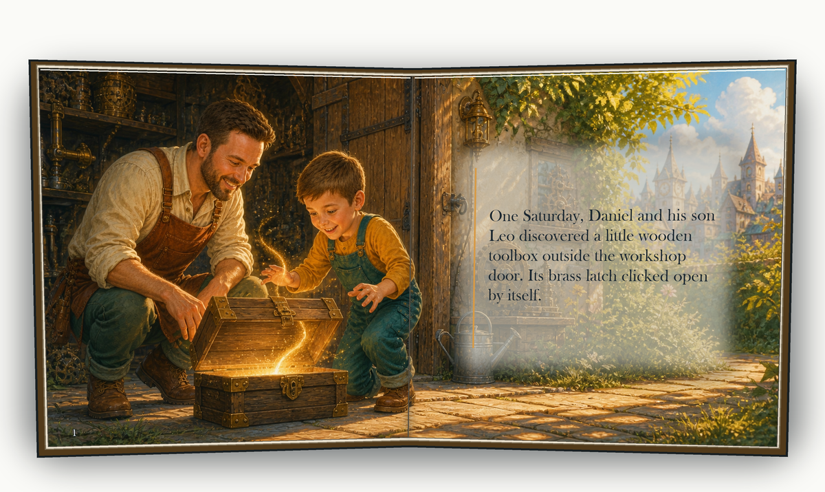 The Workshop of Wonders - illustrated story page 2