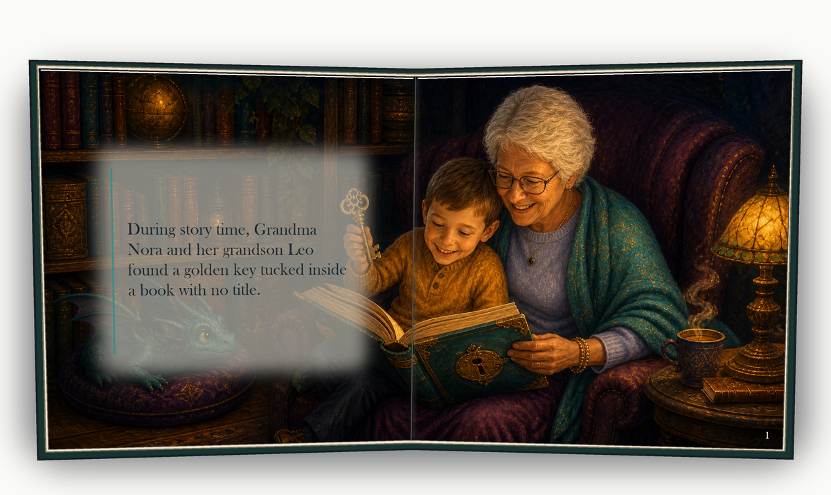 The Storybook Key - illustrated story page 2