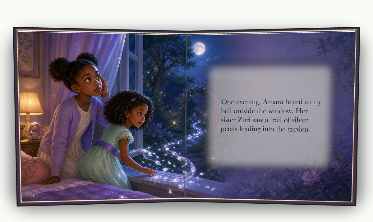 The Moonlight Garden - illustrated story page 2