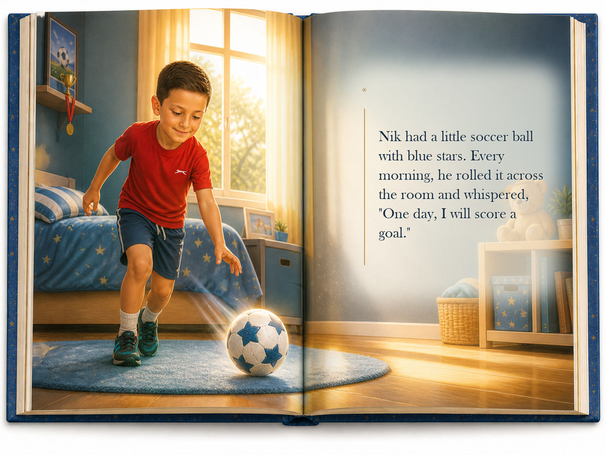 The First Goal - illustrated story page 3
