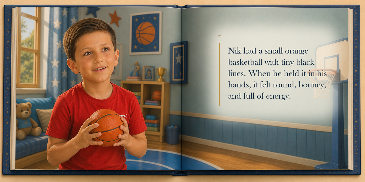 The First Basket - illustrated story page 3