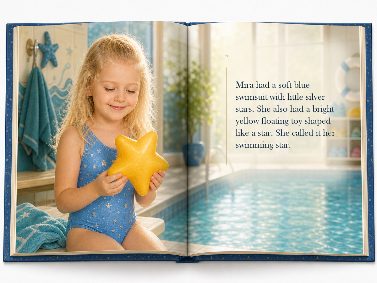 The Swimming Star - illustrated story page 3