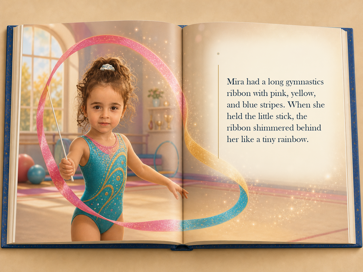 The Magic Gymnastics Ribbon - illustrated story page 3