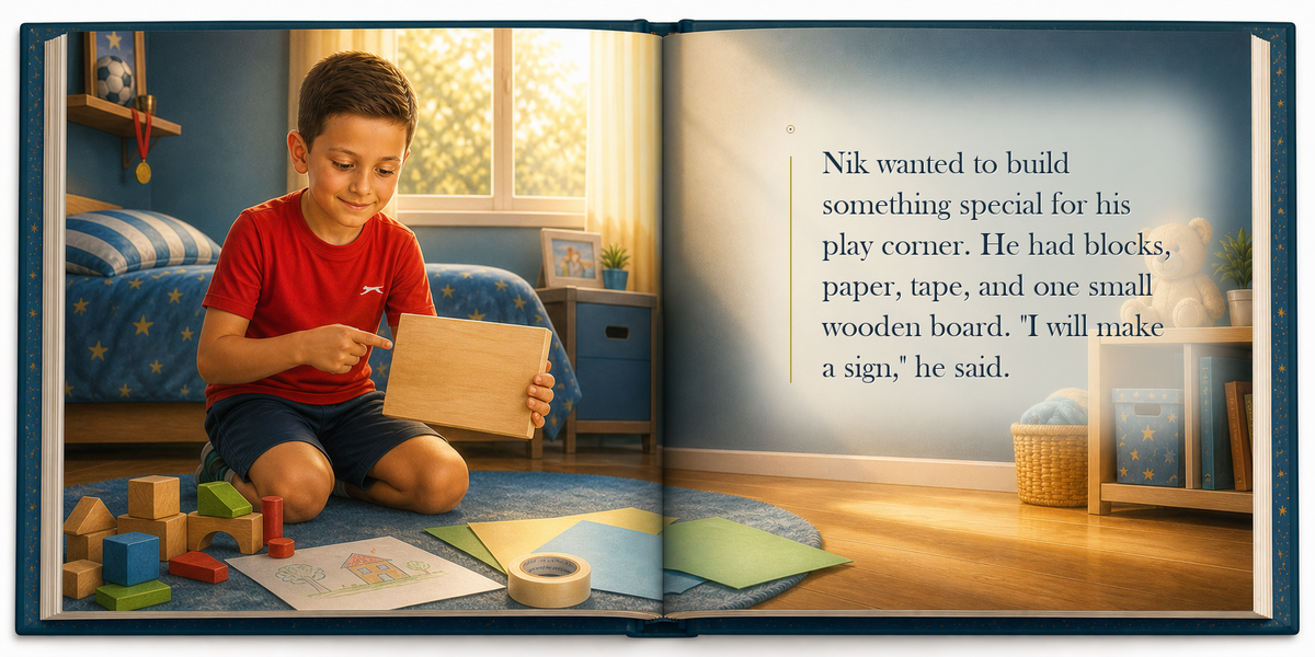 The Borrowed Toolbox - illustrated story page 6