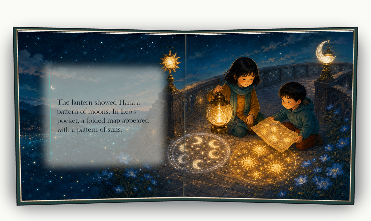 The Lantern Bridge - illustrated story page 3