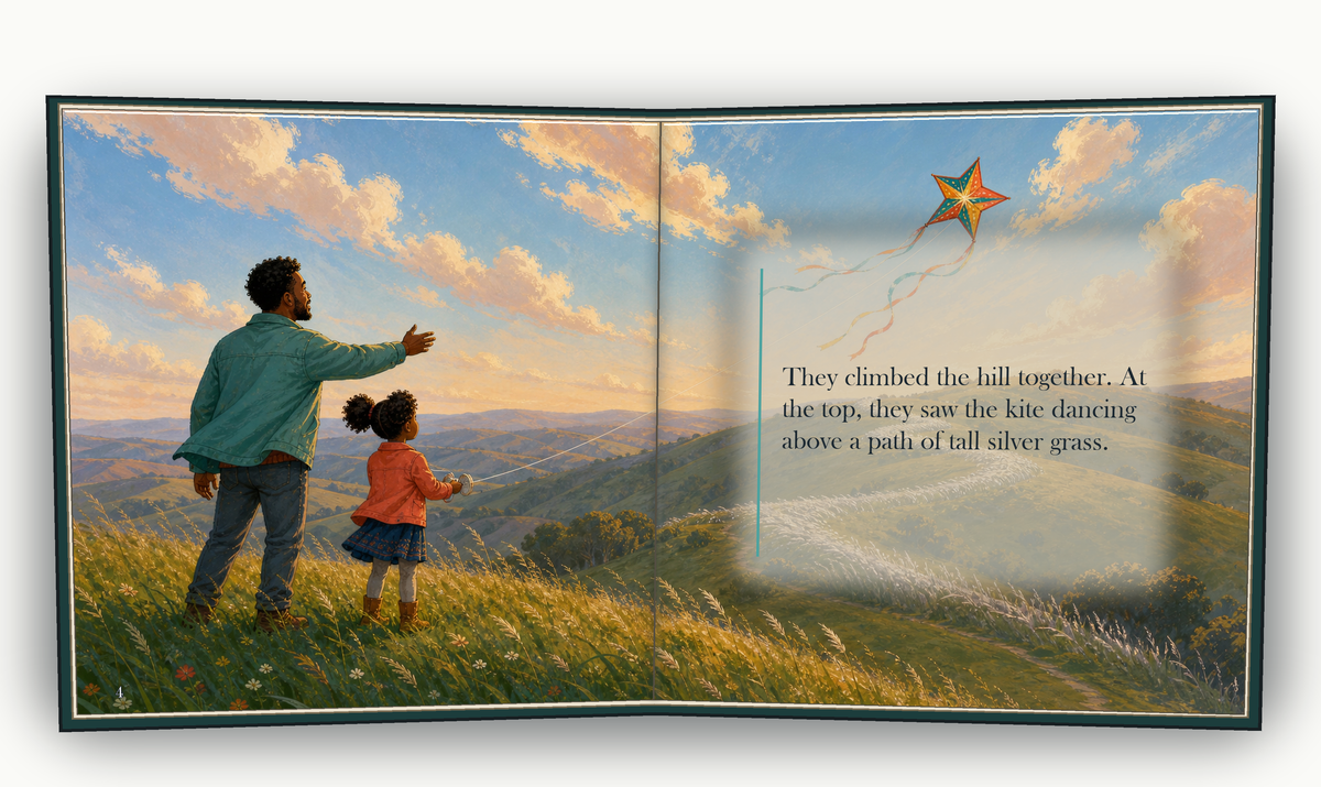 The Kite Beyond the Hill - illustrated story page 3