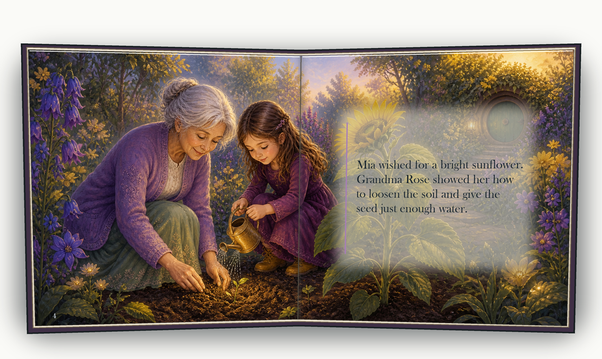The Garden of Wishes - illustrated story page 3