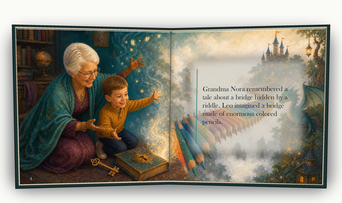The Storybook Key - illustrated story page 3