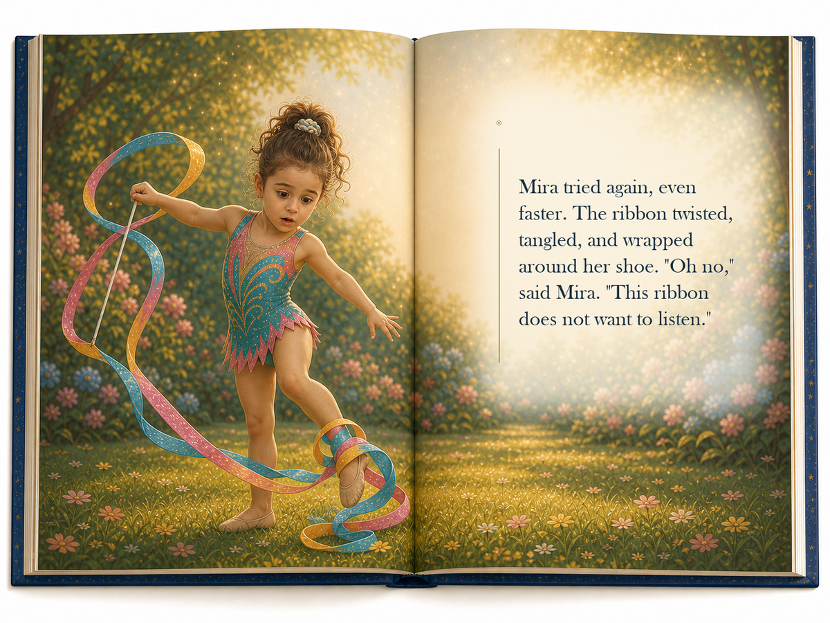 The Magic Gymnastics Ribbon - illustrated story page 4