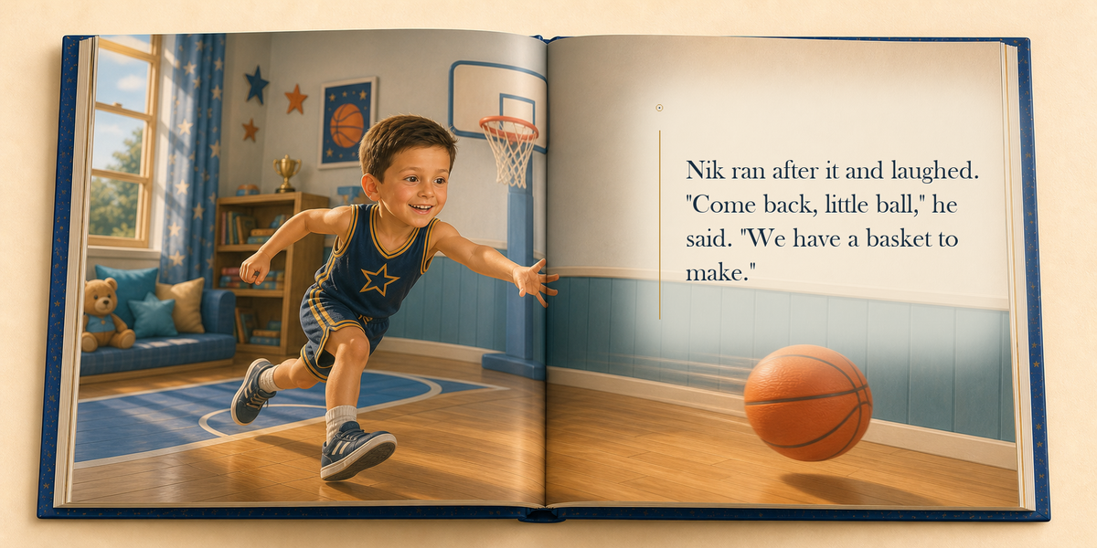 The First Basket - illustrated story page 4