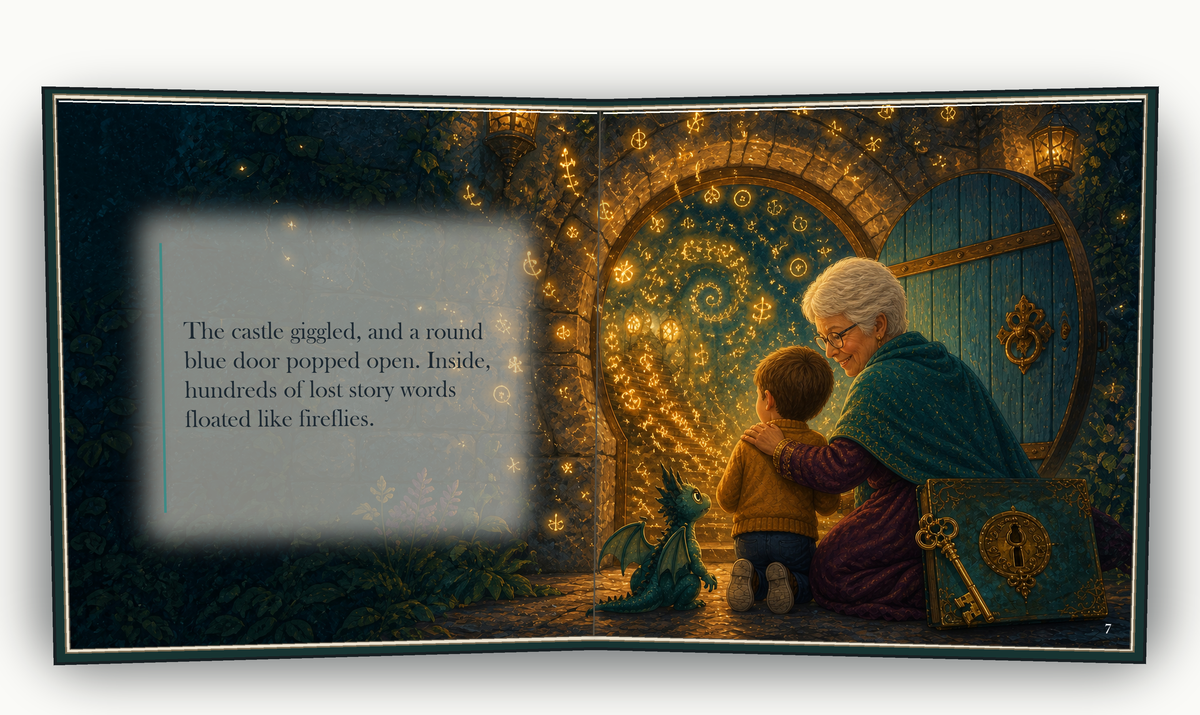 The Storybook Key - illustrated story page 4