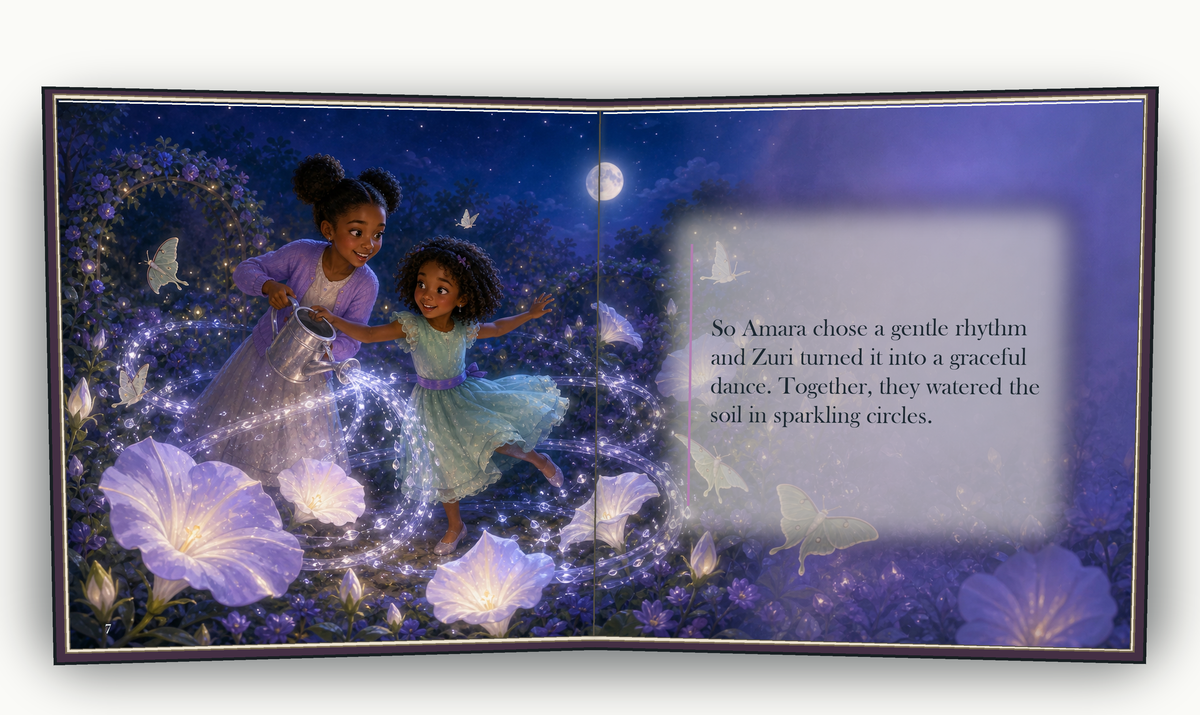 The Moonlight Garden - illustrated story page 4