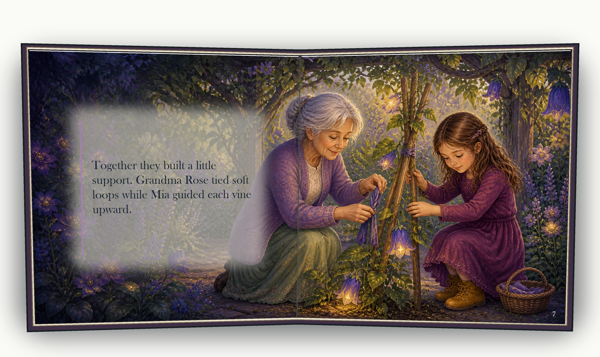 The Garden of Wishes - illustrated story page 4
