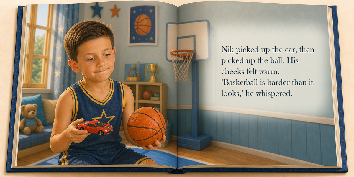 The First Basket - illustrated story page 5