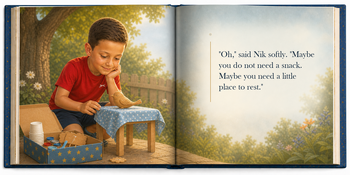 The Tiny Customer - illustrated story page 5