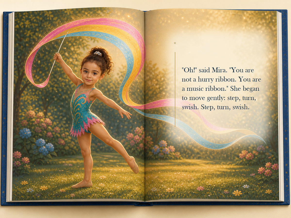 The Magic Gymnastics Ribbon - illustrated story page 5
