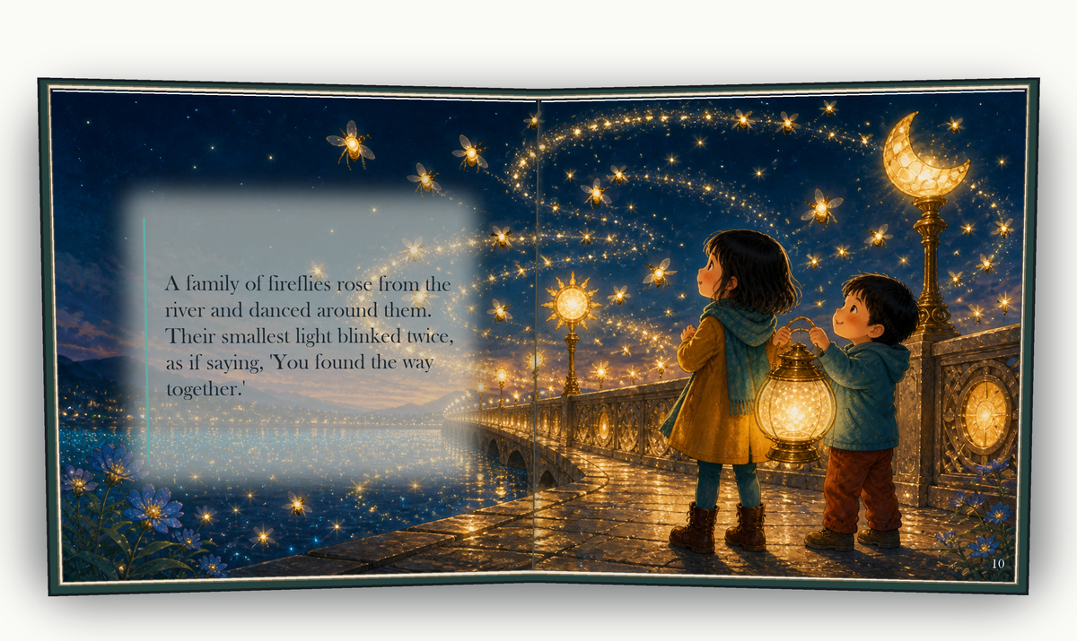 The Lantern Bridge - illustrated story page 5