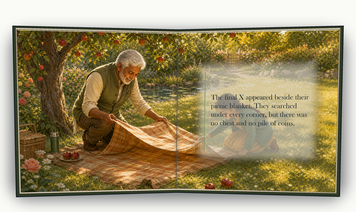 The Map of Little Treasures - illustrated story page 5