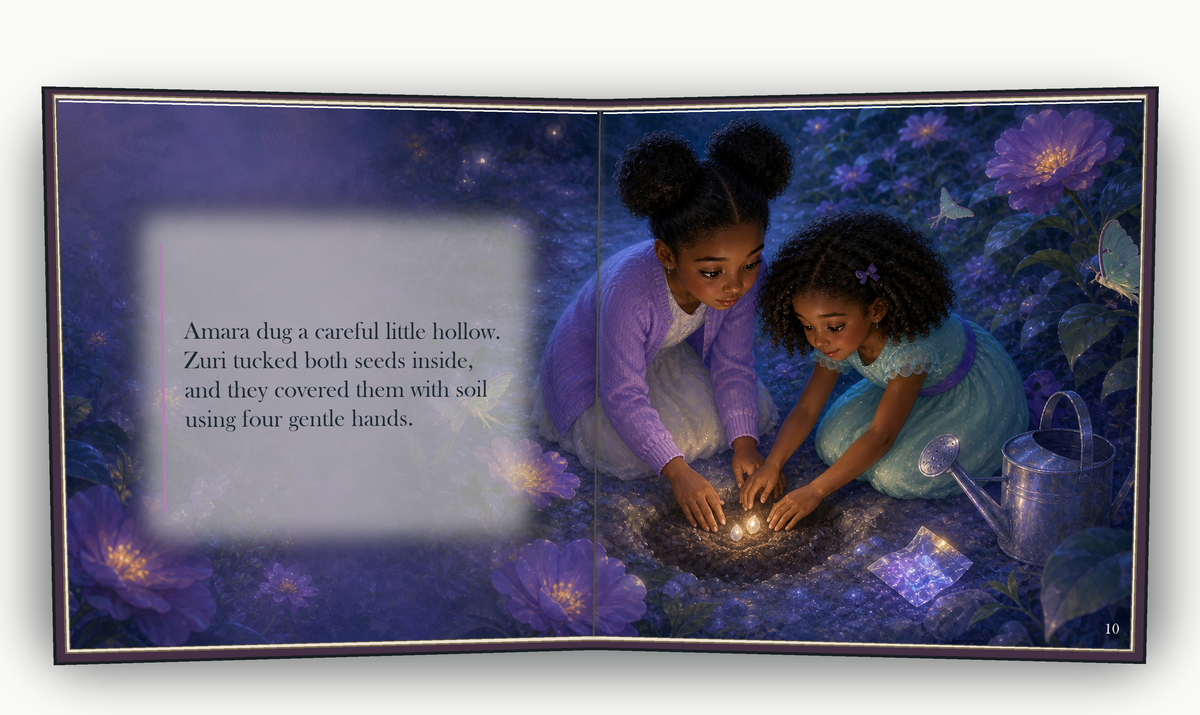 The Moonlight Garden - illustrated story page 5