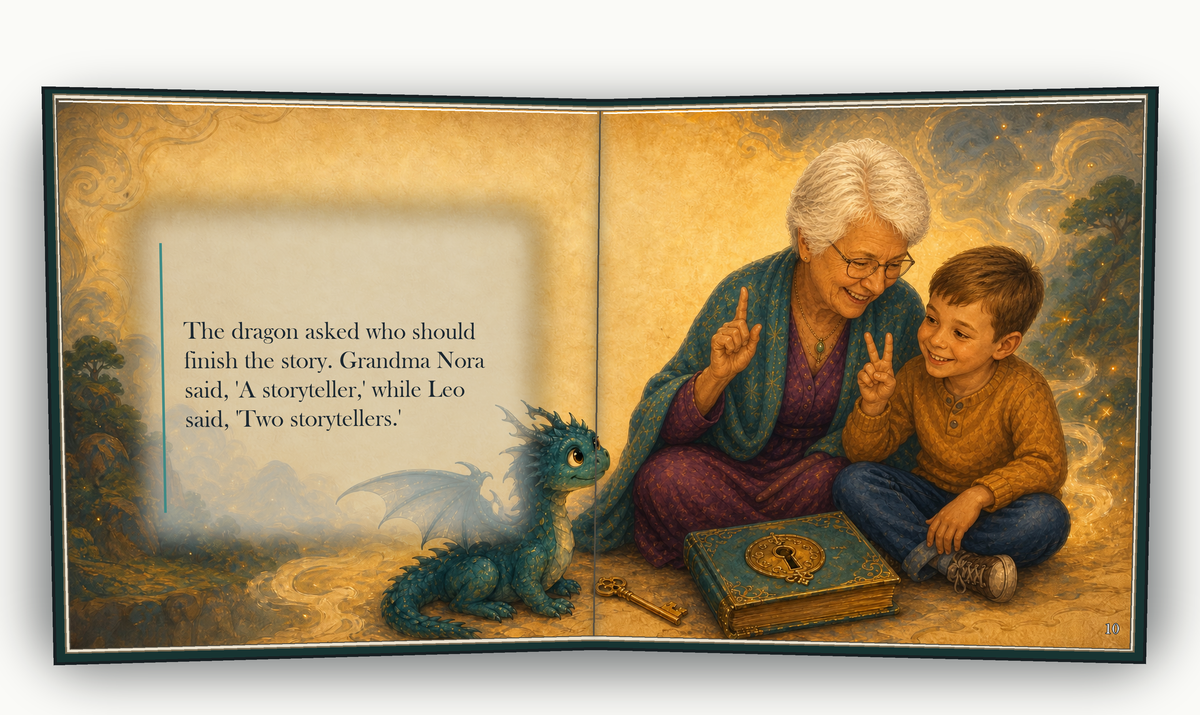 The Storybook Key - illustrated story page 5