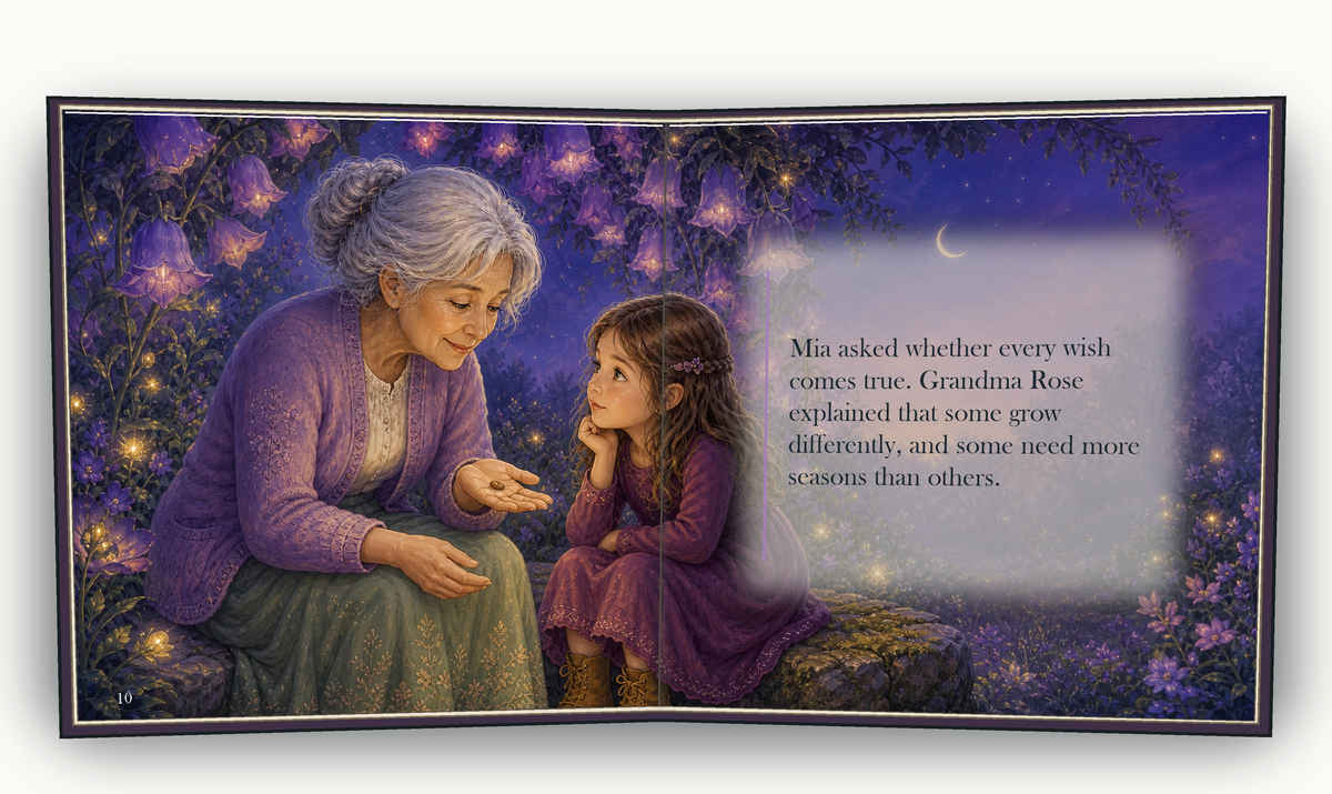 The Garden of Wishes - illustrated story page 5