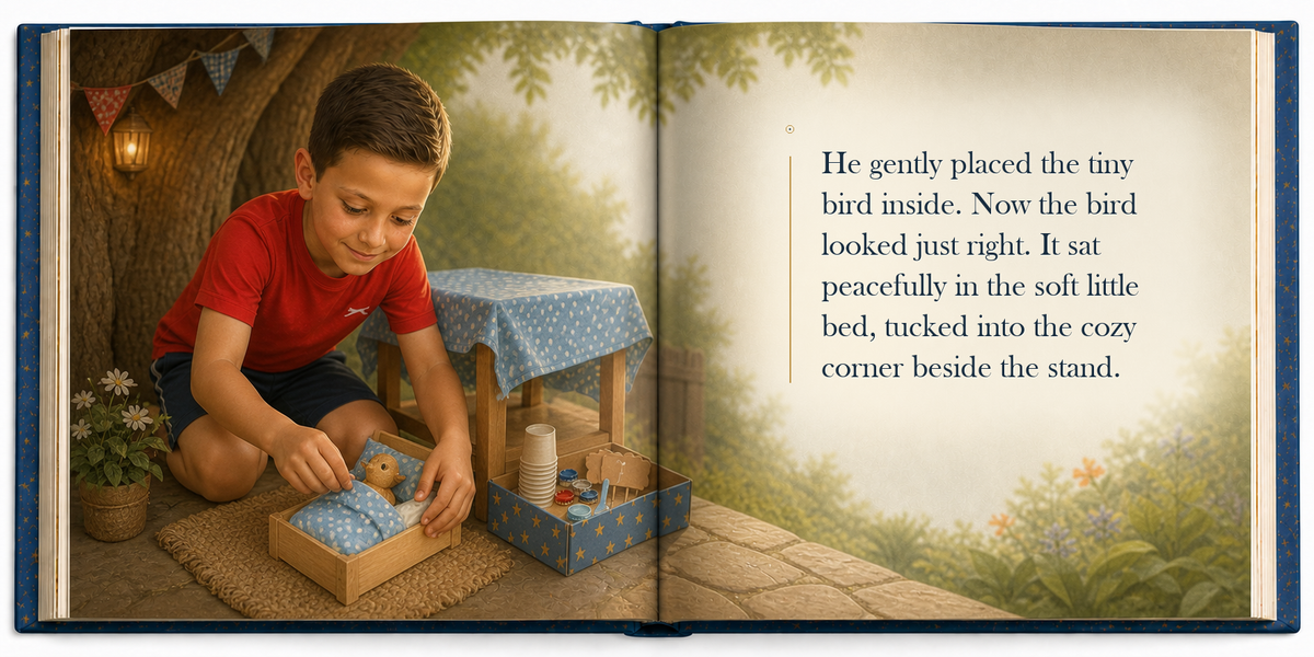 The Tiny Customer - illustrated story page 6