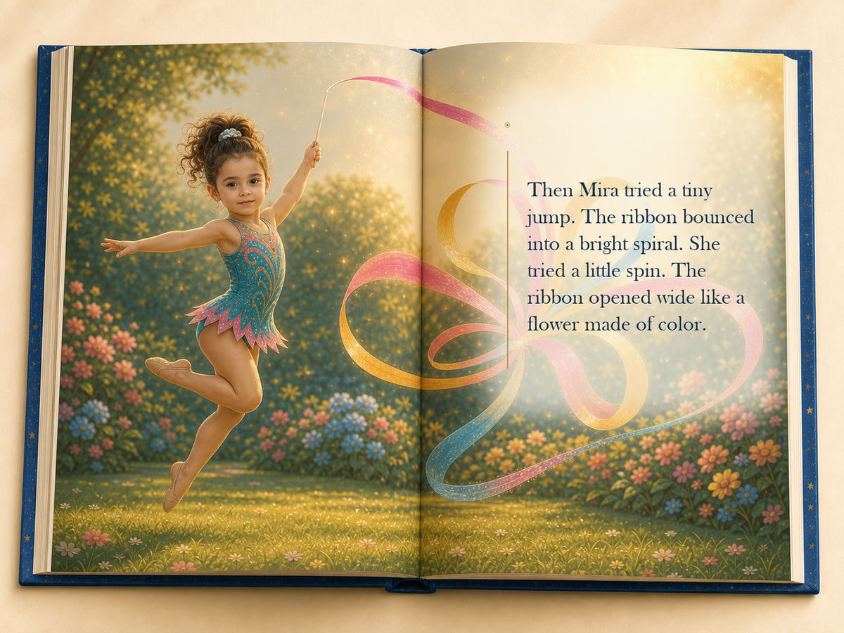 The Magic Gymnastics Ribbon - illustrated story page 6