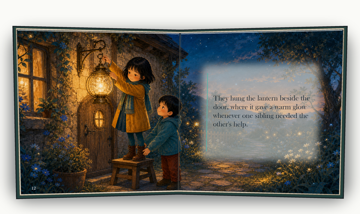 The Lantern Bridge - illustrated story page 6