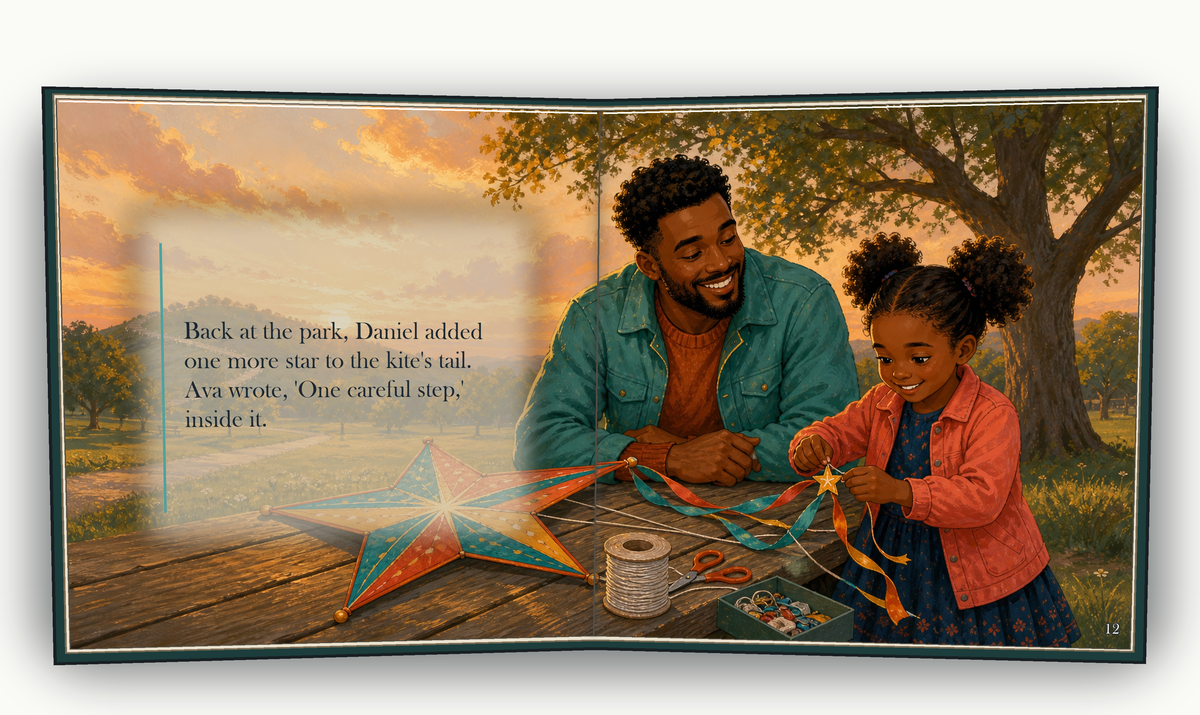 The Kite Beyond the Hill - illustrated story page 6