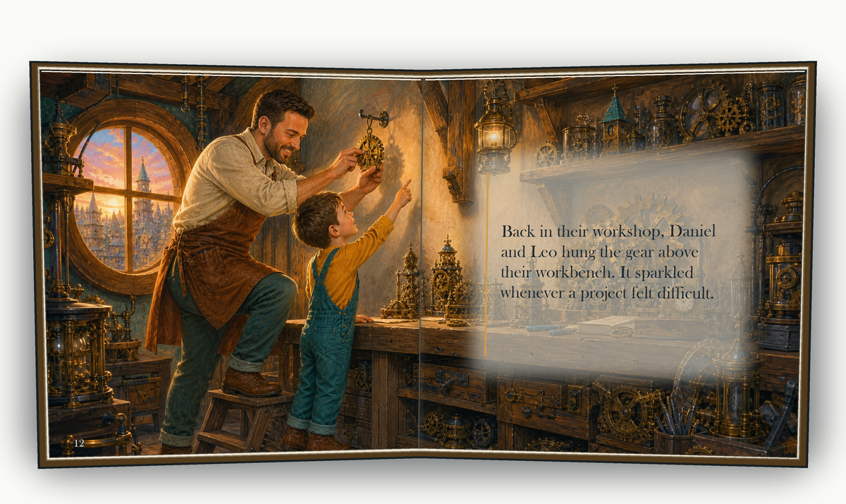 The Workshop of Wonders - illustrated story page 6