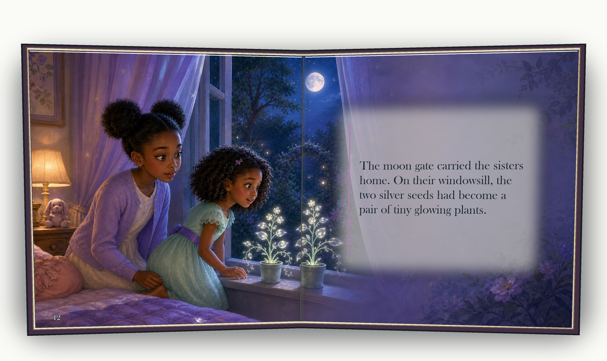 The Moonlight Garden - illustrated story page 6