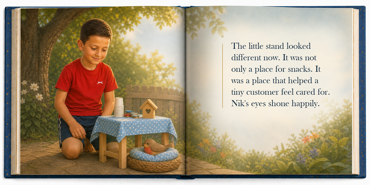 The Tiny Customer - illustrated story page 7