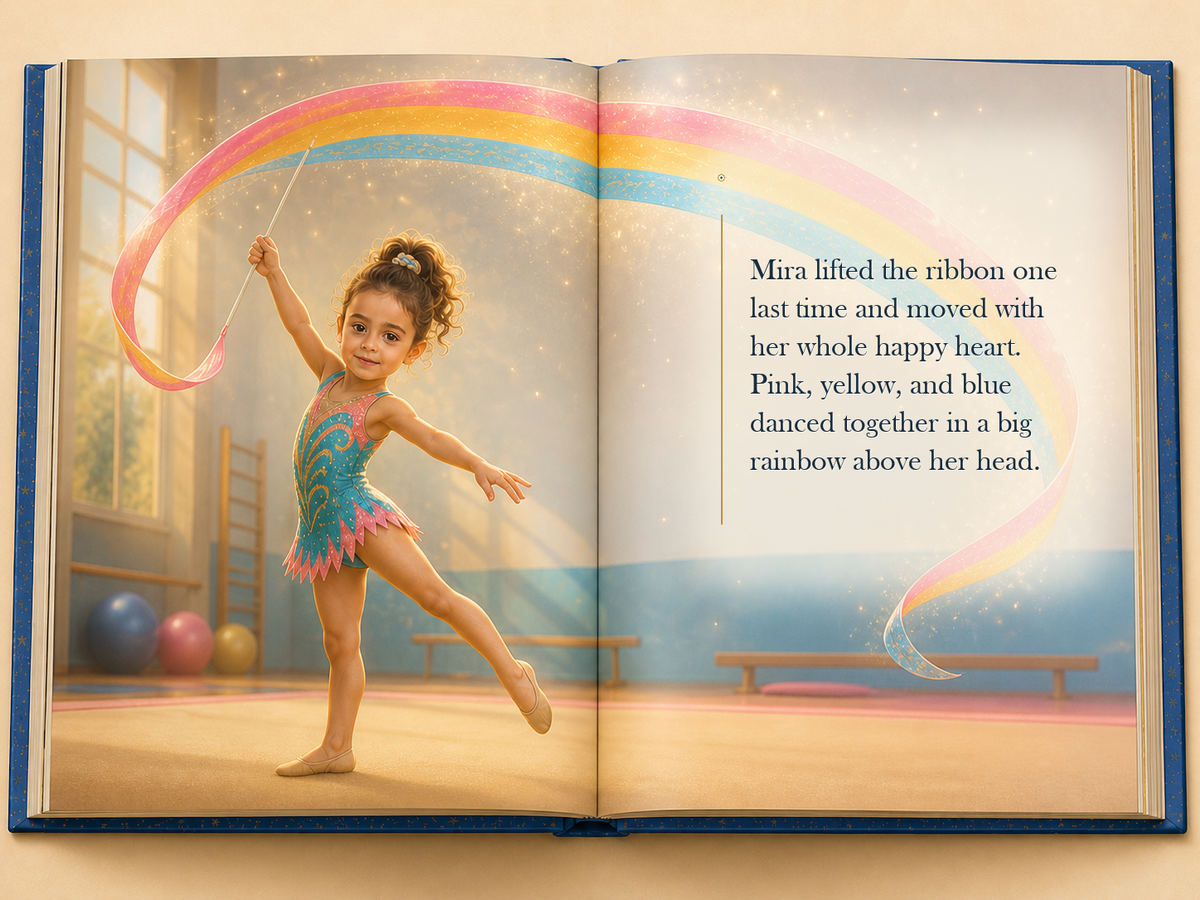 The Magic Gymnastics Ribbon - illustrated story page 7