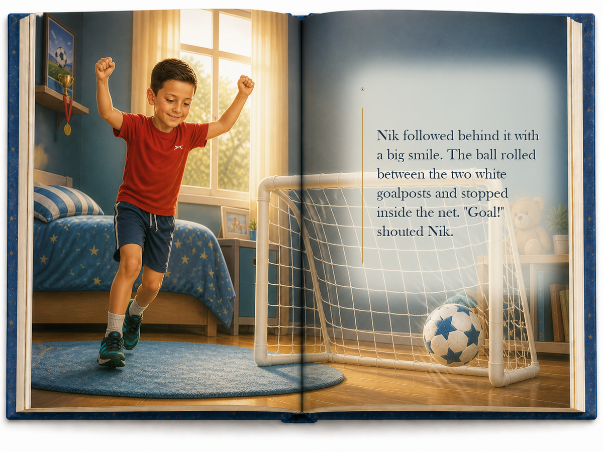 The First Goal - illustrated story page 7