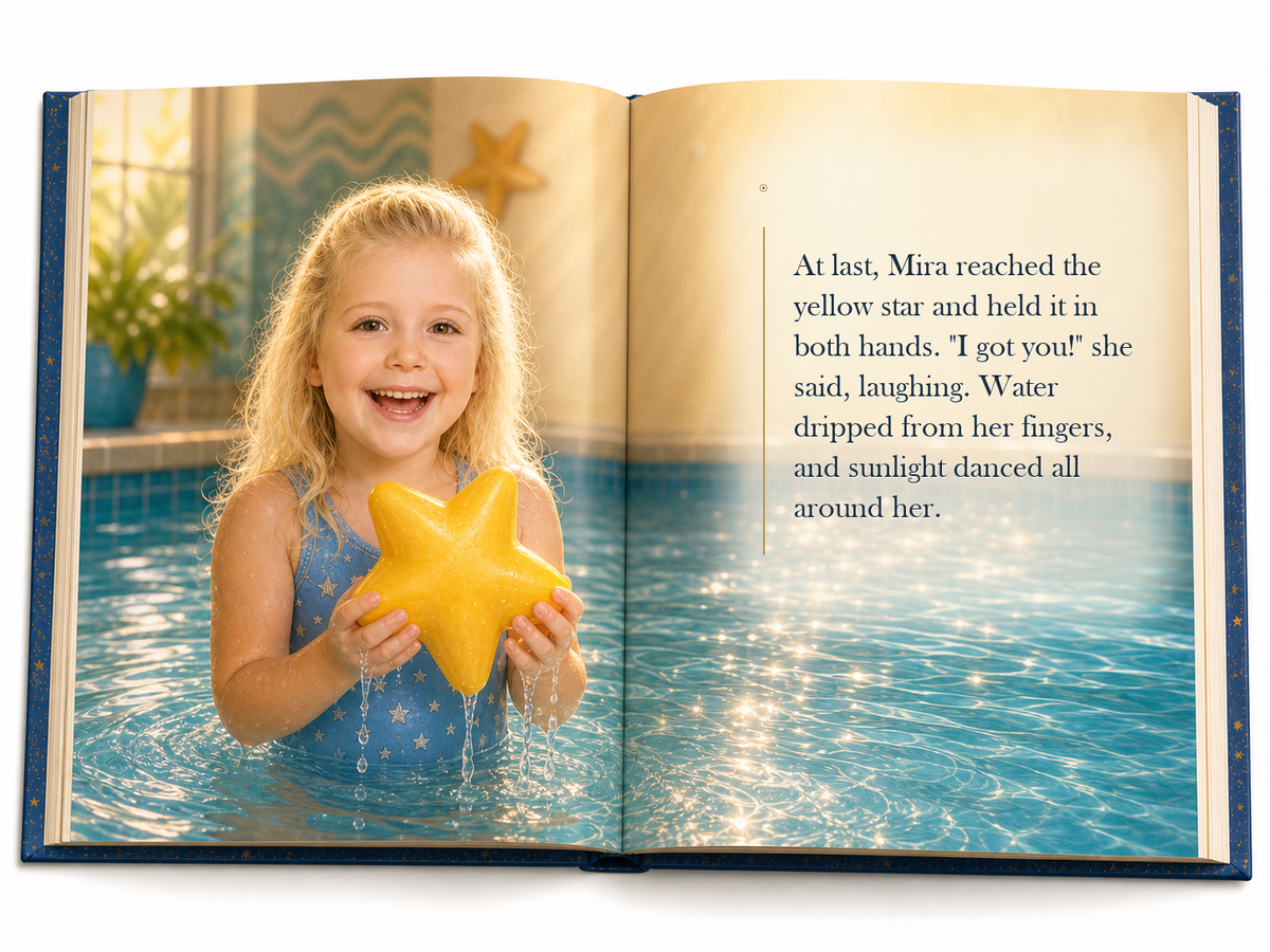 The Swimming Star - illustrated story page 7