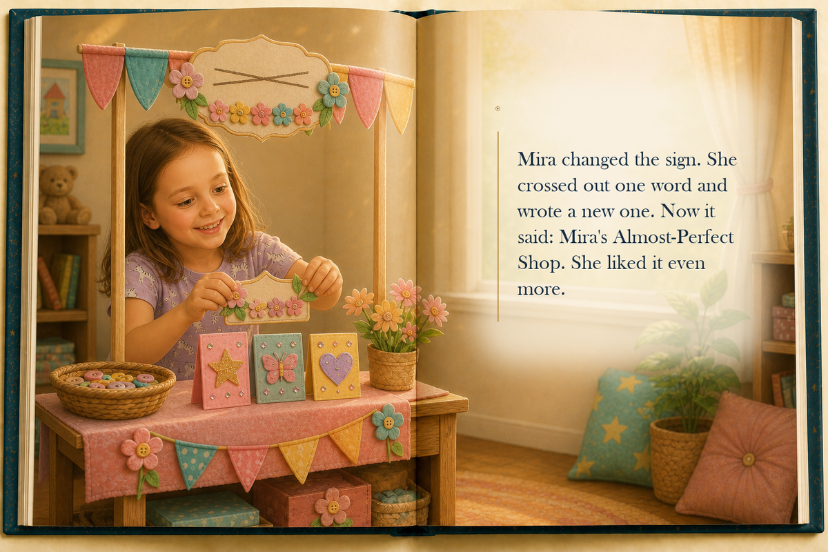 The Almost-Perfect Shop - illustrated story page 6