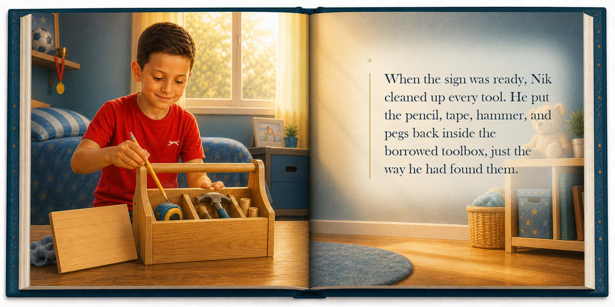 The Borrowed Toolbox - illustrated story page 7