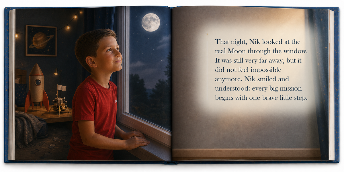 The Moon Mission - illustrated story page 7